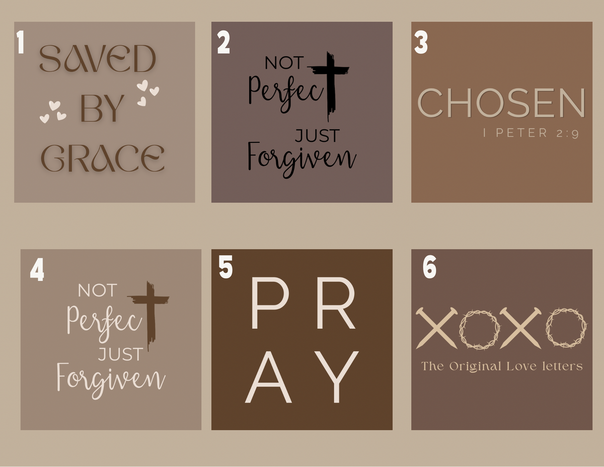 Christian Inspirational Magnets - Ready-Made Designs