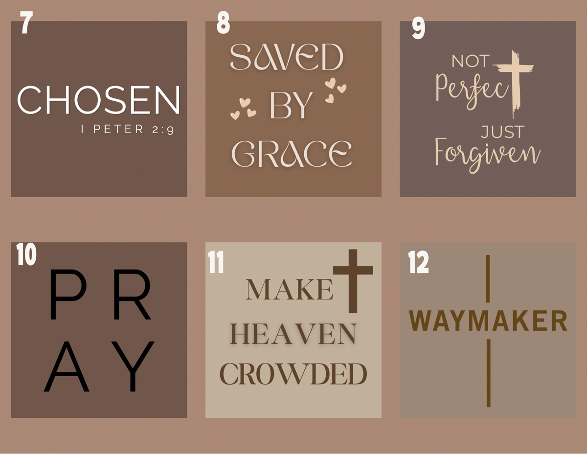 Christian Inspirational Magnets - Ready-Made Designs